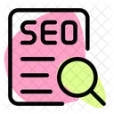 SEO Datensuche SEO Datei Suchen SEO Datei Finden Symbol