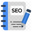 Diario Seo Cuaderno Bloc De Notas Icono