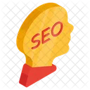 Esprit SEO Cerveau SEO Reflexion SEO Icône