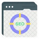 Seo Focus Seo Target Seo Goal Icône