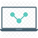 Grafico SEO Laptop Estatisticas Icon