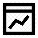 Diagrammbildschirm Seitenranking Seitenbewertung Symbol