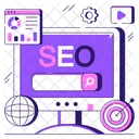 Seo Search Research Icon