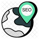 Localizacao SEO Direcao SEO GPS Ícone