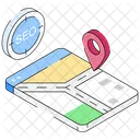 Seo Location Gps Map Icon