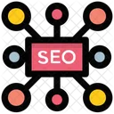 Seo Netzwerk Dienstleistungen Symbol