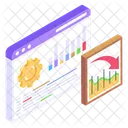Seo Optimization Data Analytics Analytical Management Icon