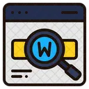 Palabra clave SEO  Icono