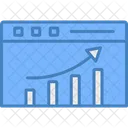 Seo Performance Graph Optimization Icon