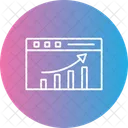 Seo Performance Graph Optimization Icon