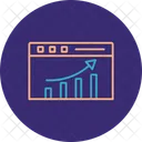 Seo Performance Graph Optimization Icon
