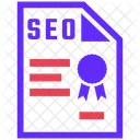 Qualificacoes De SEO SEO Plano Ícone