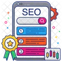 Seo Ranking Search Engine Optimization Seo Positioning 아이콘