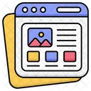 Numerique Referencement Contenu Icône