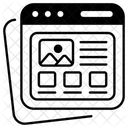 Numerique Referencement Contenu Icône