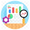 Data Analysis Data Monitoring Seo Report Icon