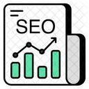 Seo Report Seo Analytics Seo Infographic Icon