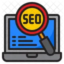 Seo Search Search Laptop Icon