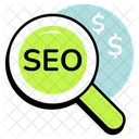 Seo Search Zoom Icon