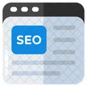 Sitio web de SEO  Icono