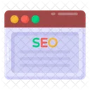 Contenido SEO Sitio Web SEO Web SEO Icono