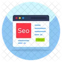 Sitio web de SEO  Icono