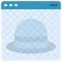 Sombrero blanco  Icono