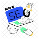 Seo Startup Seo Launch Seo Boost Icon