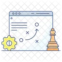 Seo Strategy Seo Tactics Tactical Planning Icon