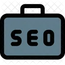 Seo Suitcase Seo Bag Seo Briefcase Icon