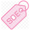 Seotag Duotone Line Icon Icon