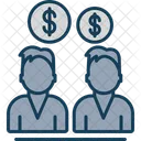Seo Team Money Business Collaboration Icon