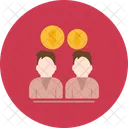 Seo Team Money Business Collaboration Icon