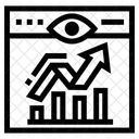 SEO Uberwachung Pfeil Diagramm Symbol