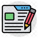 Seo Writing Article Writing Writing Icon