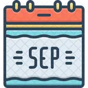 Sep Calendar Date Icon