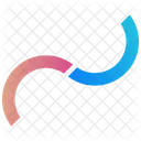 Half Circles Logogram Icon