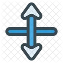 Separate Paths Arrow  Icon