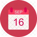 September Calendar Date Icon