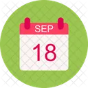 September Calendar Date Icon