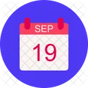 September Calendar Date Icon