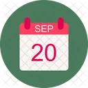 September Calendar Date Icon