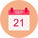 September Calendar Date Icon