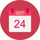 September Calendar Date Icon