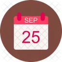 September Calendar Date Icon