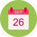 September Calendar Date Icon