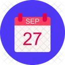 September Calendar Date Icon