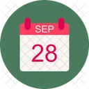 September Calendar Date Icon