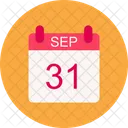 September Calendar Date Icon