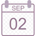 September Calendar Date Icon